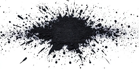 Fototapeta premium black smoke powder, abstract design