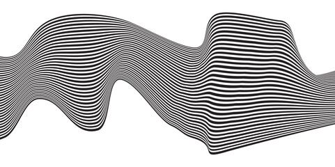 Abstract background with wavy thin lines. Optical illusion for simple geometric backdrop striped wavy abstract background Abstract background with wavy thin lines