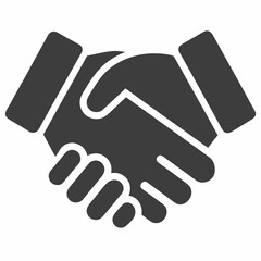 Fototapeta premium handshake icon, two hands shaking icon, business handshake icon, partnership icon, agreement icon, collaboration icon, deal icon, unity icon, team agreement icon, professional handshake icon, two hand