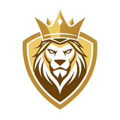Obraz premium lion, logo, animal, vector, king, symbol, wild, strength, power, royal, mascot, face, luxury, premium, crown, fierce, predator, jungle, brand, business, identity, majestic, bold, corporate, modern, sp