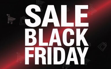 Black Friday, Black Friday sale announcement banner.