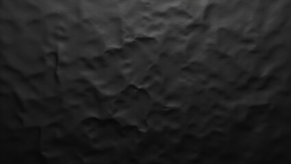 Fototapeta premium Abstract Black Crumpled Texture Background