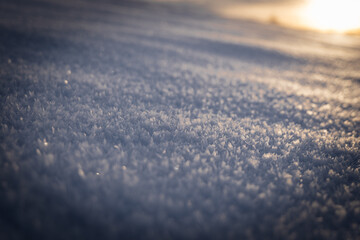 Geschlossene Schneedecke