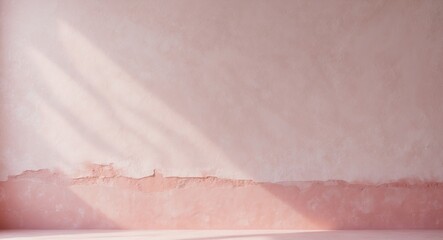 Plaster background in pastel pink - rose pink wallpaper for graphics resource