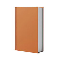 Orange Hardcover Book, Blank Cover, New, Pages, Reading, Library, Knowledge, Literature, Education, 