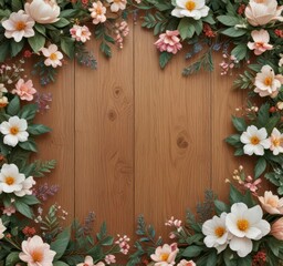 Intricate floral patterns on a natural wood background ,  pattern,  texture