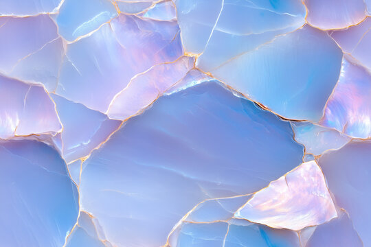 seamless abstract background with blue and pink opal texture