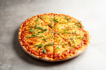 Pizza with arugula