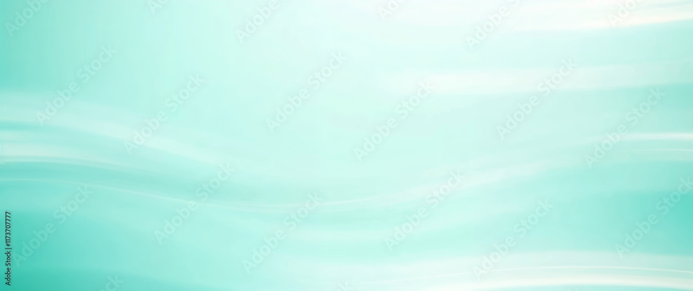 Poster abstract light green turquoise wavy background creating smooth lines