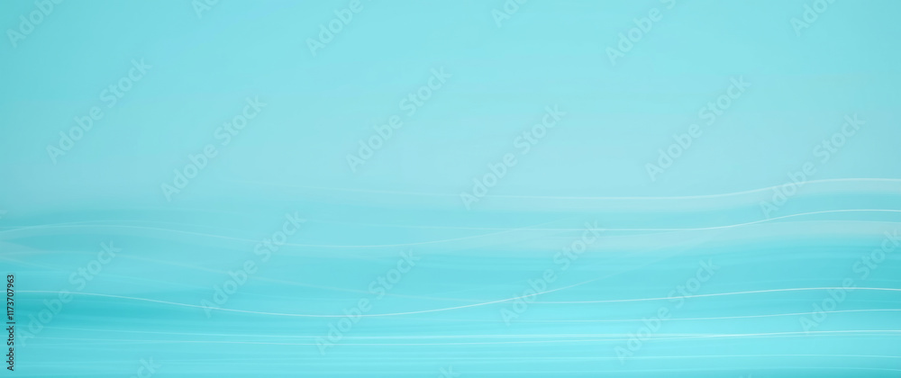Poster Abstract light blue background with flowing lines creating a sense of movement