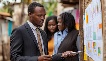 african college professor checking schedule