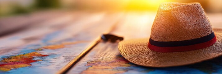 professional advertising and marketing photo of travel concept for vacation and seasonal holiday getaways