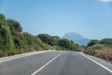 Summer in national park la Sierra de Grazalema, Andalusian white villages touristic route in Spain