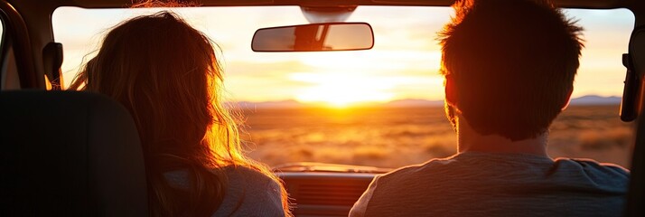 road trip concept on the open road highway