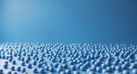 The image is a blue background with a lot of small blue dots