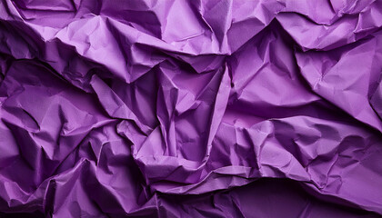 Obraz premium crumpled purple paper texture