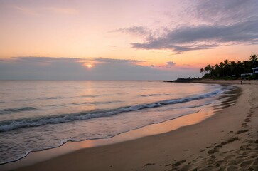 夕焼け, 浜, palm, 木, 海, トロピカル, 海, 空, アイランズ, 太陽, 水, 