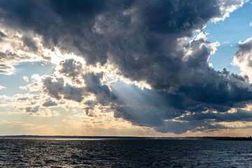 Dramatic sunset in Rhode Island