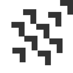 Vector EPS Black isometric shape graphic element