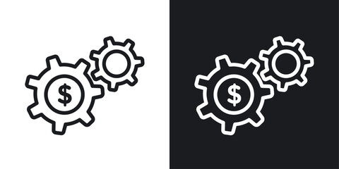 Money processes icons set vectors on white background.