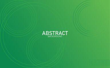 Green abstract background with geometric shapes gradient color for presentation design