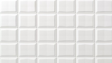 Fototapeta premium White tiles create a clean minimalist design pattern
