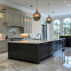 make me a kitchen cabinets company installing cabinets in a luxurious yet middle class kitchen in orlando florida