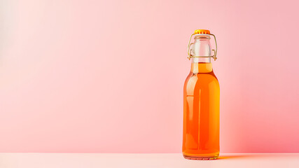 Kombucha drink in a bottle