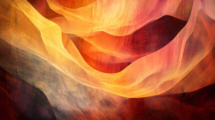 Obraz premium Vibrant abstract digital artwork featuring a sandstone inspired texture. Sandstone. Illustration