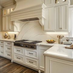 white cabinets
