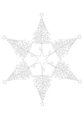 mandala, Boże Narodzenie, choinka © Irena Janas