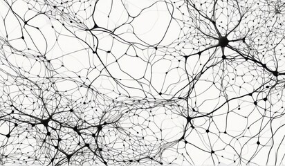 Obraz premium An abstract, intricate network of lines and shapes, creating a mesmerizing and dynamic visual pattern.