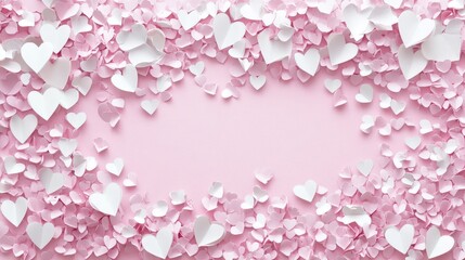 valentine's day pink frame background