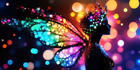 colorful party fairy