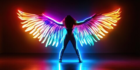 colorful party angel