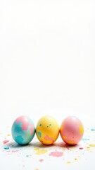 eggs on white background