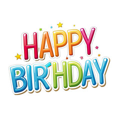 Happy Birth Day text