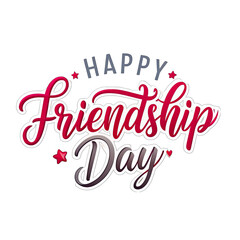 Happy Friendship Day text