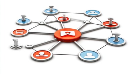 Network connection, global communication.