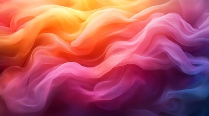 Fototapeta premium Abstract Colorful Waves of Flowing Fabric