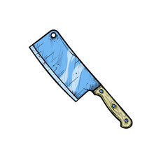 Cleaver - retro vector illustration