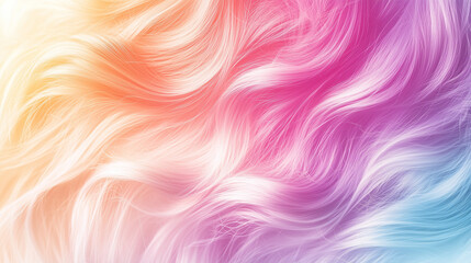Fototapeta premium Rainbow Hair Waves 