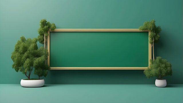 Chester banner with empty space Without Text, Cyber Monday theme minimalist Green background (1)