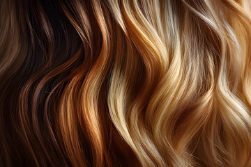 Fototapeta premium Hair Extension Procedure, Artificial Hair
