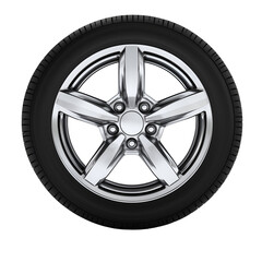 Obraz premium Car wheel isolated.