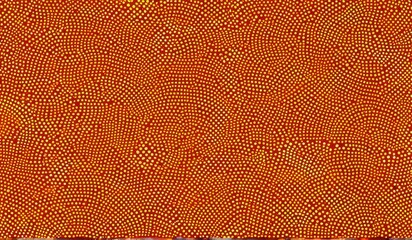 A mesmerizing pattern of glowing, circular dots arranged