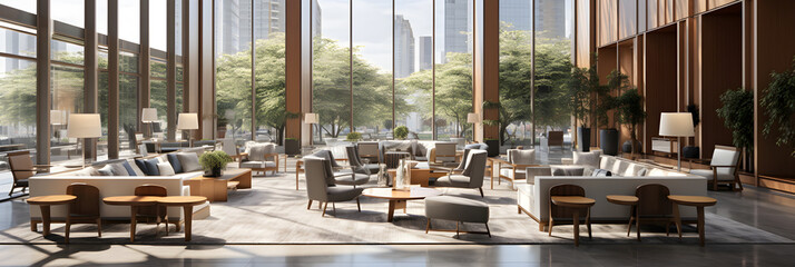 A Glimpse into the Grandeur: The High-End Aesthetics of a Hyatt Hotel Lobby