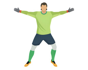 goalkeeper in green jersey