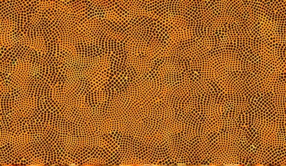 A mesmerizing pattern of glowing, circular dots arranged