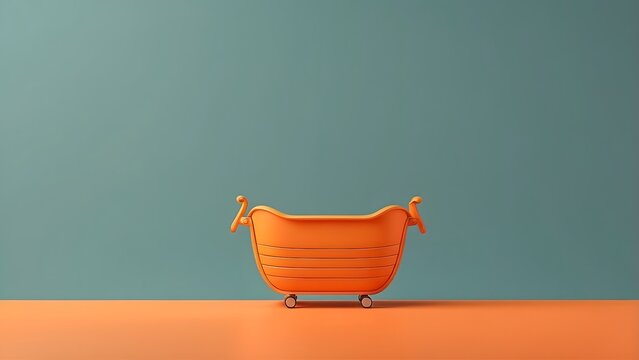 Chester banner with empty space Without Text, Cyber Monday theme minimalist Orange background